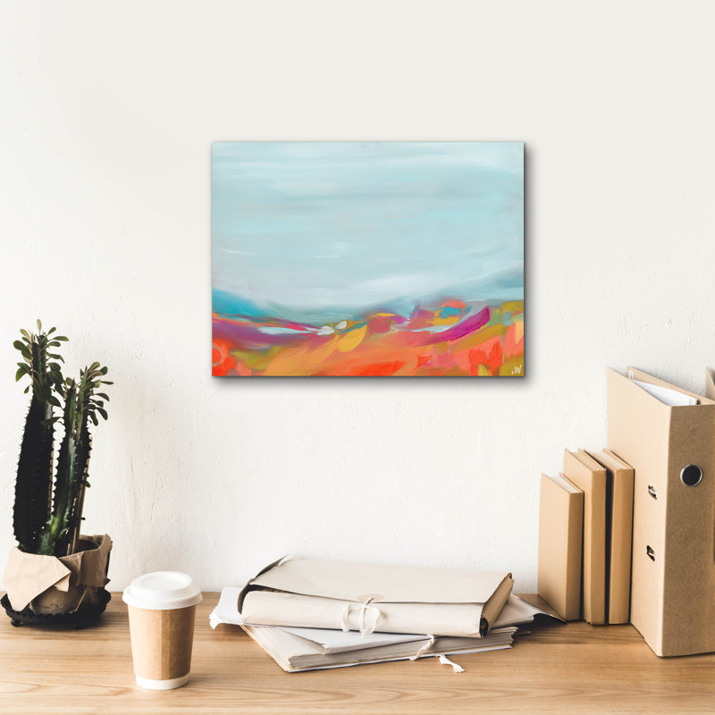«Aqua Sky» par Jenny Westenhofer, H 12 po x l 16 po x P 0,75 po