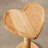 Solid Wood Heart-Shaped End Table,Pedestal Drink Table, Tall Plant Stand-118690951-118690952