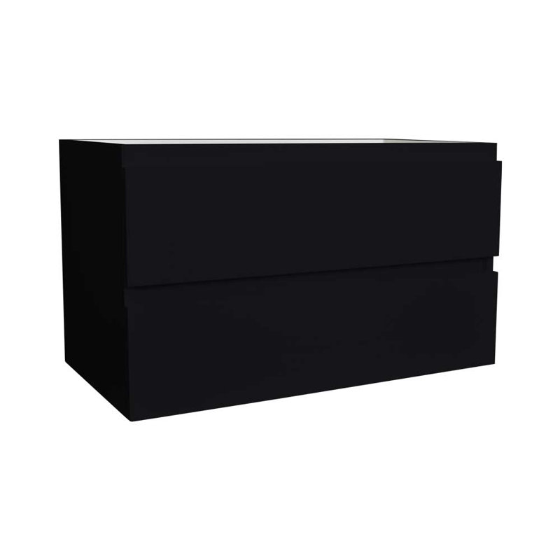 Salt 35.25'' Single Bathroom Vanity Base Only, Black