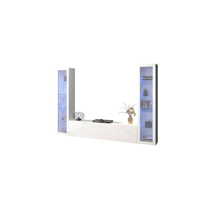 Caliopia Rectangle Accent Cabinet, Glossy White