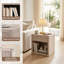 Tables de chevet avec tiroir, tables d'appoint d'appoint avec compartiment ouvert pour le chevet de la chambre à coucher-129577860