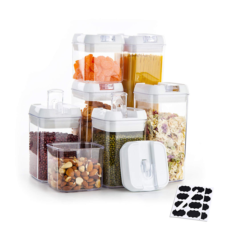 Ensemble de 7 contenants alimentaires, Blanc