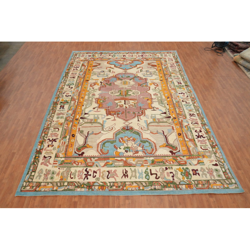 Vegetable Dye Oushak Oriental Large Rug 12x17
