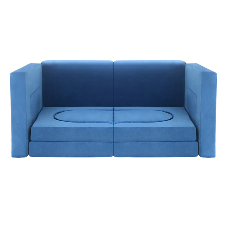 Non-Toxic Kids Modular Play Couch, 12-Piece Convertible Foam Sofa with Removable Covers, Safe Playroom Floor Cushion for Toddlers and Children