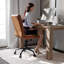 Whitney Ergonomic Upholstered Mid-Back Swivel Office Chair-881258286-886653555