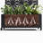 Arch Outdoor Metal Planter Box Raised Garden Bed in Black-346255068