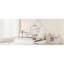 Grand lit plateforme en bois avec garde-corps et 2 tiroirs-486560533