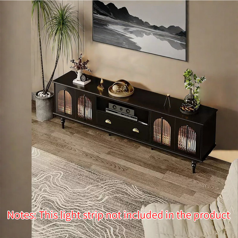 French style TV stand, Black