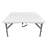 Techni Home 34in Square Folding Table, Height Adjustable Foldable Table with Easy-Carry Handle