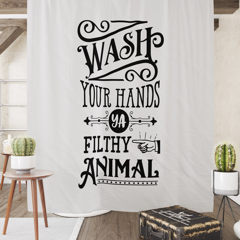 Hagit Shower Curtain, 74" H x 71" W