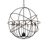 42" Wide Atom Enerjisi 12 Light Chandelier