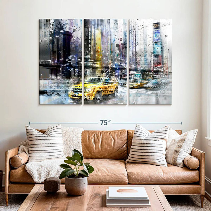 Sebbie NYC Collage, H 42 po x l 65 po