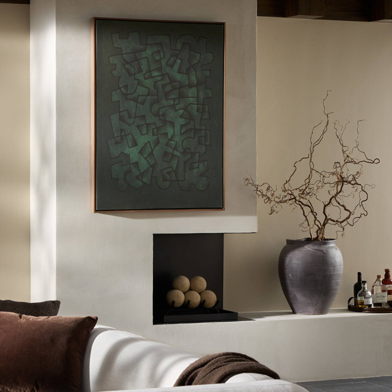 Jade Painting by Benjamin Galvan, 60" H x 40" W