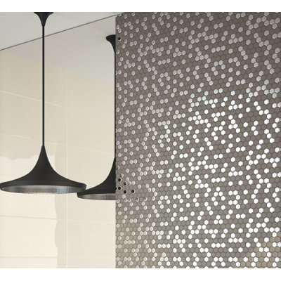 14.7 x 14.7 cm Beveled Porcelain Tile