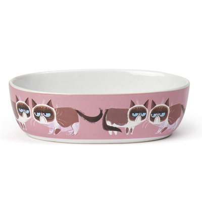 Bol ovale pour chat grumpy