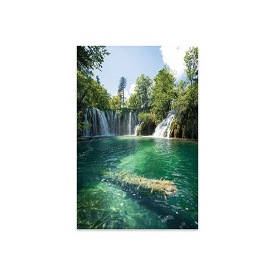 Imprimé vert émeraude sur verre acrylique