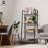4 Tier Ladder Bookshelf, Bookcase Shelf Storage Rack Organizer, Dark Grey-370006347