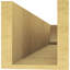 Queue de chevron Alpine Woodgrain TimberThane, brun clair apprêté-88141180