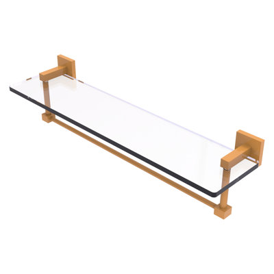 Tablette de meuble-lavabo en verre avec barre à serviettes intégrée Montero Collection Montero