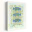 «Three Blue Fish», reproduction d'art contemporain de portrait de plage de poisson-1656006950