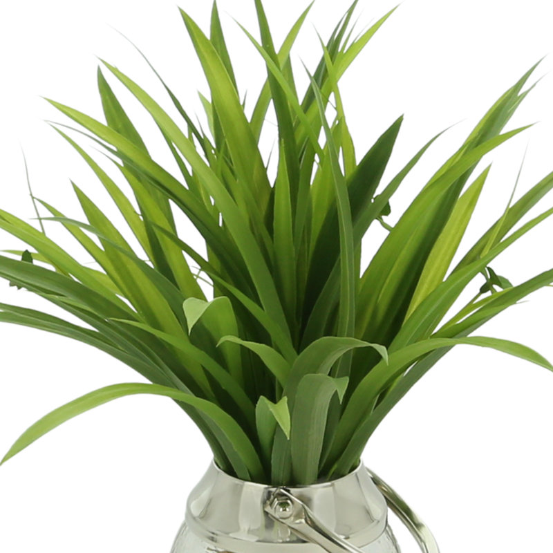 Robblee Faux Foliage Grass in Glass Vase