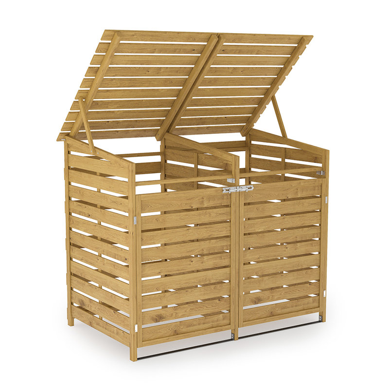 Outdoor Garden Trash Bin Cabinet