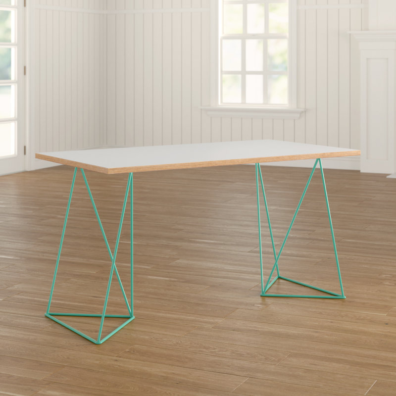 Cuyuna Writing Desk, White, Green