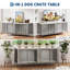 Meuble pour chien XL pour 2 chiens, large chenil de 78,74 po comme meuble télé pour chiens de taille moyenne / grande-342388296