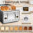 Toaster 4 Slice, Stainless Steel Bread Toaster LCD Display, 7 Bread Shade Settings, 1.4'' Wide Slots