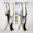 Abstract Neutral XIV - Modern Velvet Curtain - Room Darkening - 1 panel-107826463