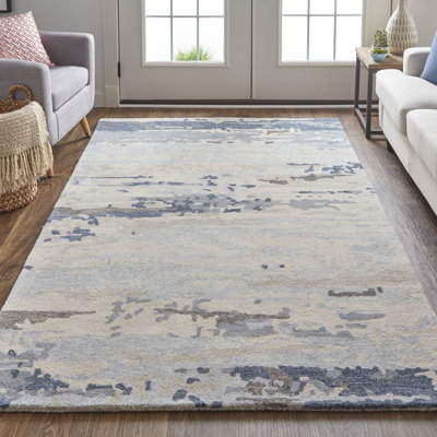Hand Tufted Wool Abstract Indoor Rug