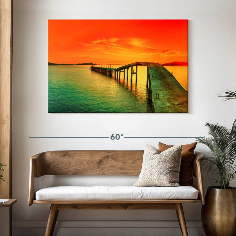 Aletra Pier Sunset, 32" H x 48" W