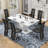 Dining Table set with PU Leather Upholstered Chairs-960087923-960087921