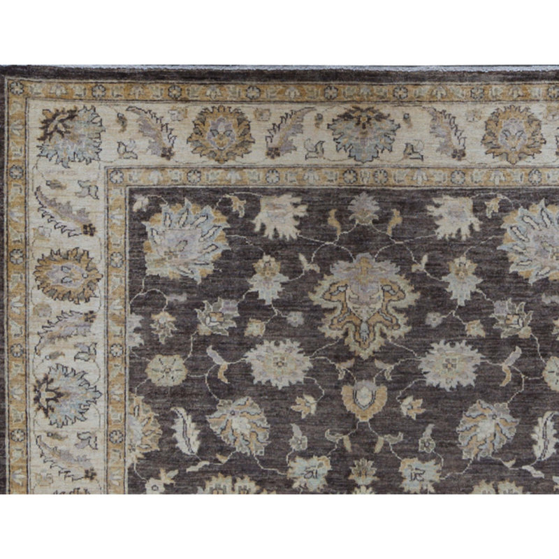 Ziegler Wool Oriental Area Rug in Brown/Beige/Green