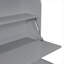 Lit plateforme simple en bois avec éclairage à DEL et lit gigogne en contreplaqué gris doux pour les petites chambres