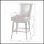 Tabouret de comptoir pivotant en cuir synthétique de 28 pouces avec assise confortable et fabrication durable pour les cuisines et les bars modernes