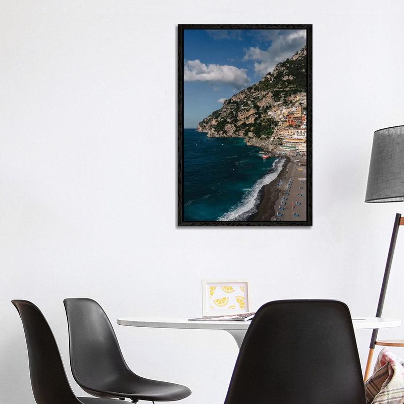 Positano Morning III by Bethany Young - Print on Canvas, 101.6cm H x 66.04cm W x 3.81cm D, Black Framed