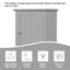 Grande armoire de rangement pour salle de bain, armoire de rangement autoportante avec tiroir et tablette réglable, panneau de fibres à densité moyenne avec finition peinte-842381548