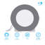 Ensemble de plafonniers encastrés minces à DEL de 4 pouces avec lumière du jour 5000 Kelvin Infibrite, finition noire, 9 watts, 750 lumens, à intensité variable-123845628-123845629-123845624