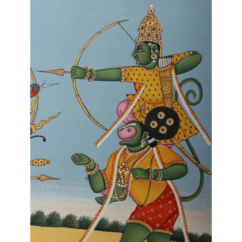 Prabhu Shri Ram qui tue Ravana (Dashanan)