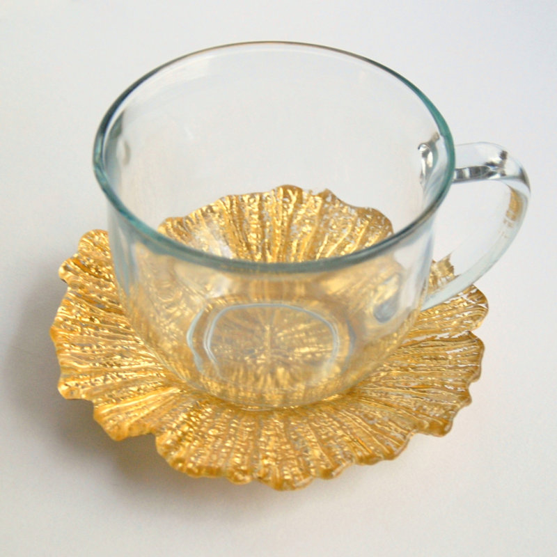 Mckenna Glass Teacup and Saucer