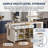 Rolling Kitchen Island with Extendable Dining Table Fits up to 85.5 in with Charging Station, Ample Storage & Lockable Wheels-129892263