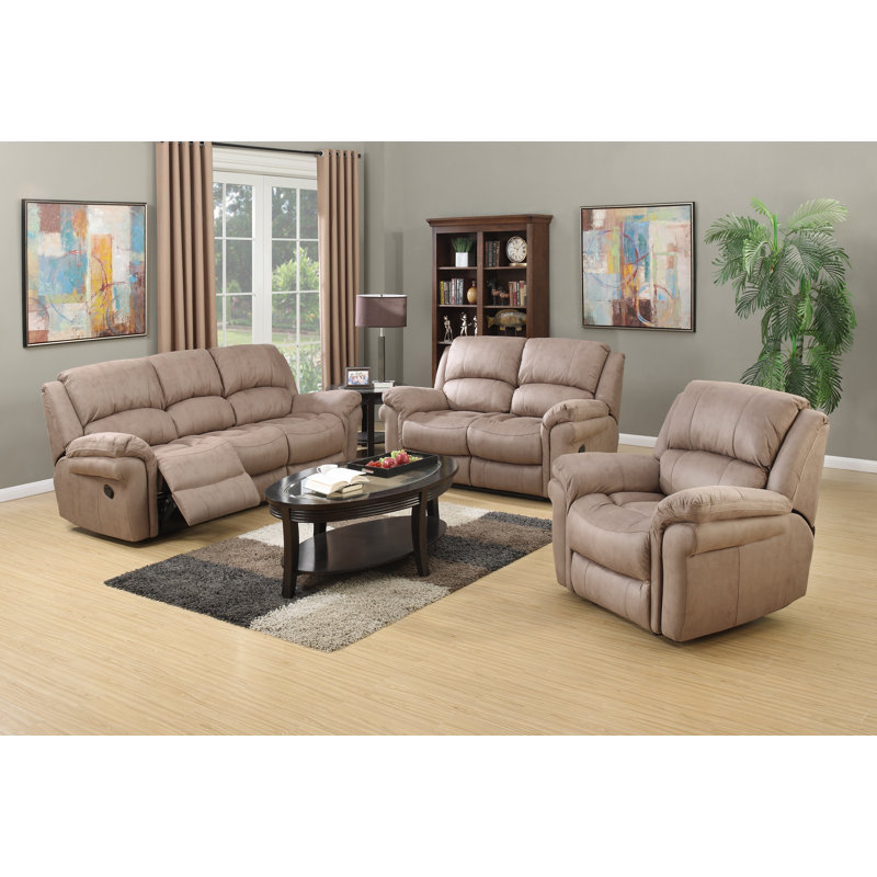 Arles 110cm Wide Standard Recliner, Grey, Manual