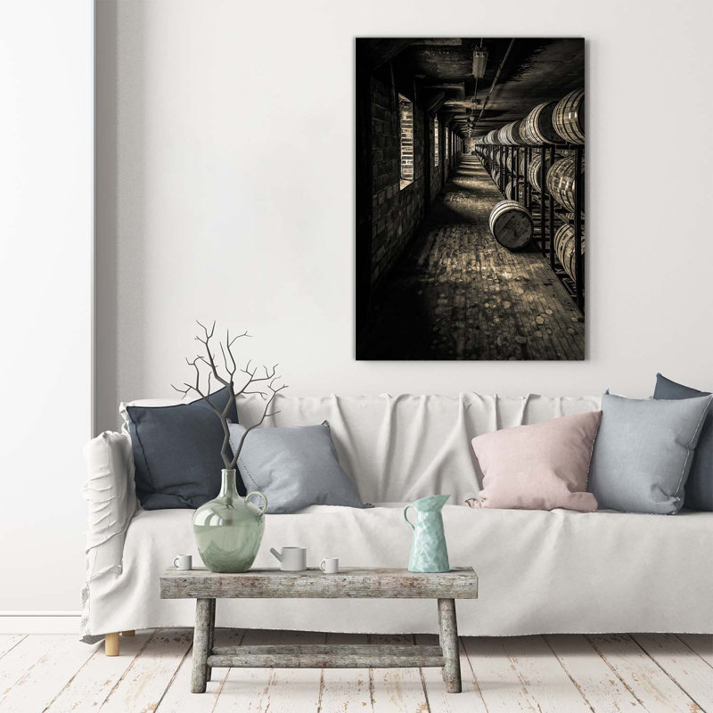 Bourbon Barrels - Wrapped Canvas Print