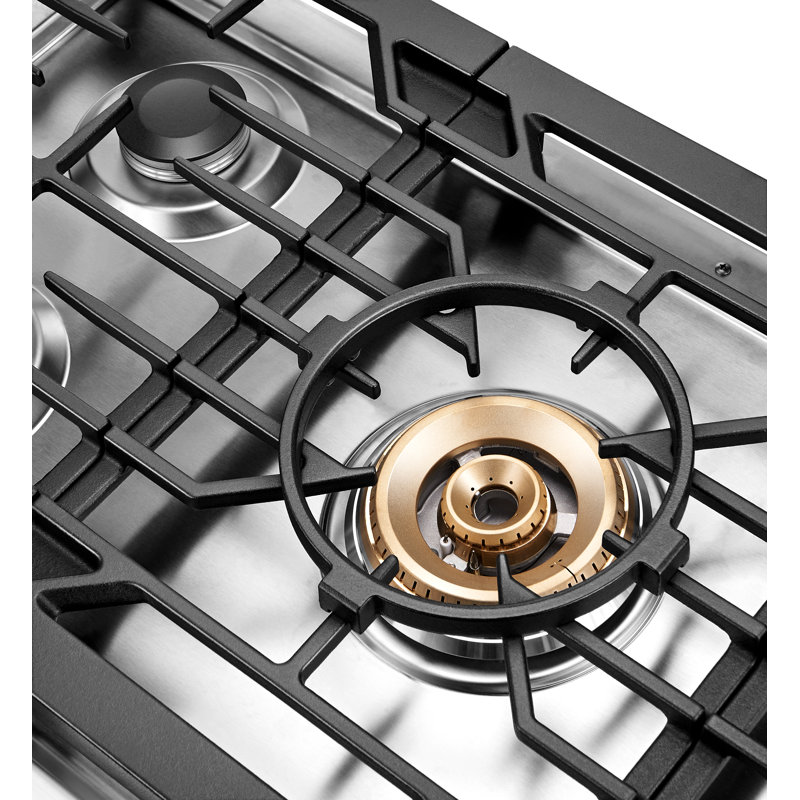 FOTILE Stainless Steel 5-Burner Gas Cooktop, 36" Stove with 22,000 BTU Tri-Ring