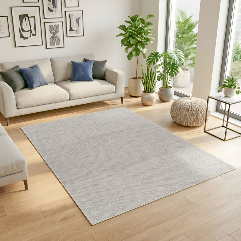 Tapis gris et argenté Harper, Gris/argent, 5 pi 0 po x 7 pi 10 po