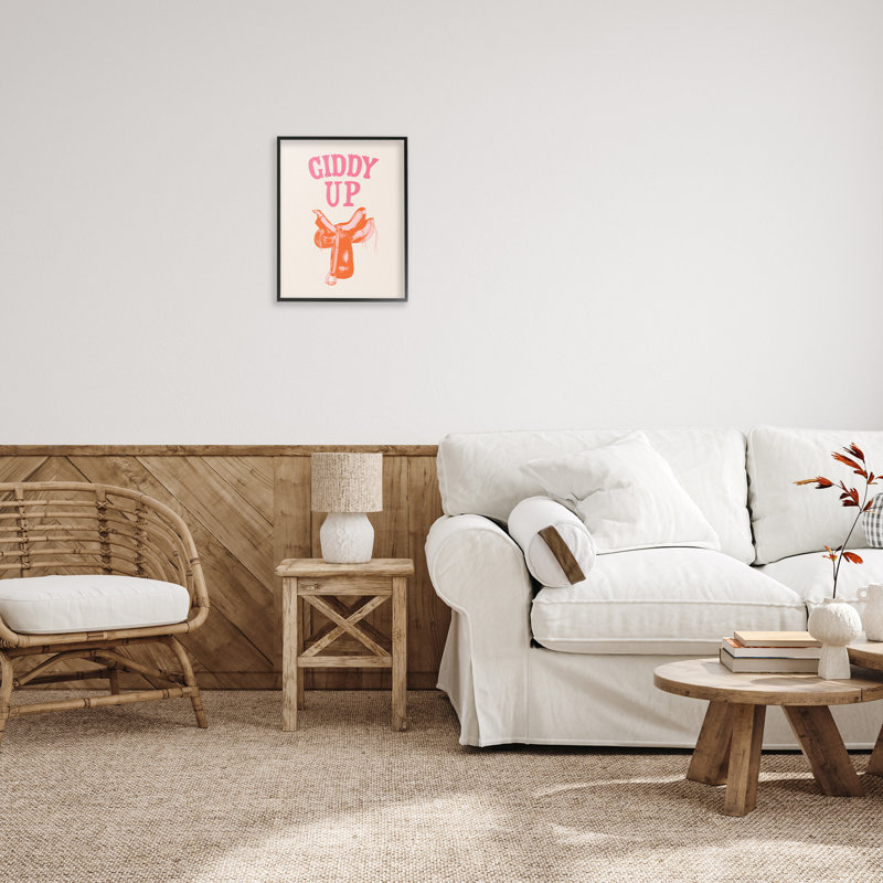 «Giddy Up», art de la giclée encadrée par Victoria Barnes, Giclée encadrée noir minuit, H 20 po x l 16 po