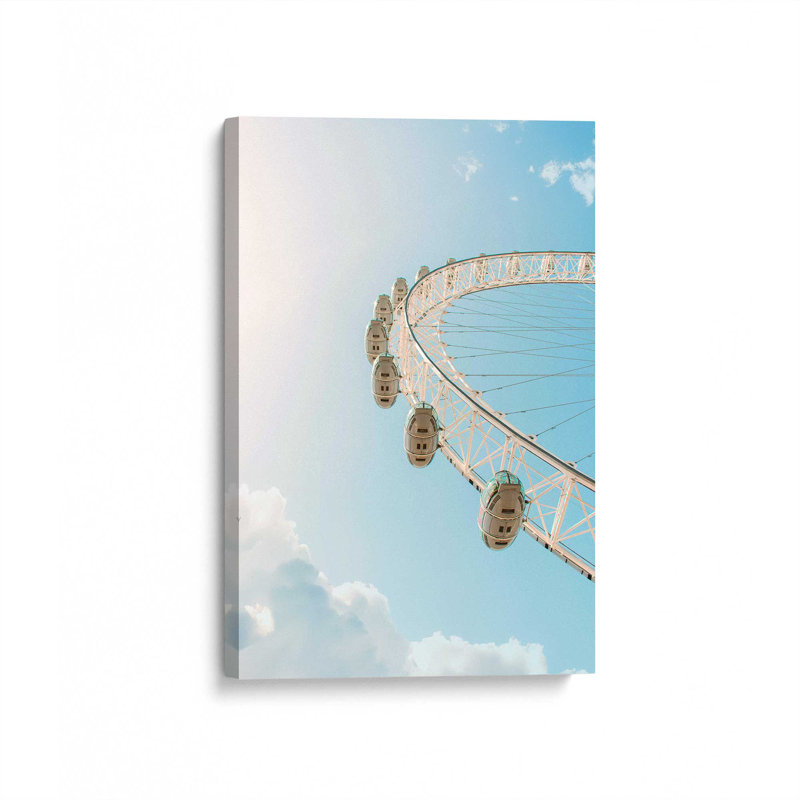 Ciel sur des nuages de coton sur toile, H 12 po x l 18 po, Wrapped Canvas