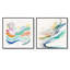 Bright Watercolor Art - Ensemble de 2 collages carrés modernes-1498129136-1498129137