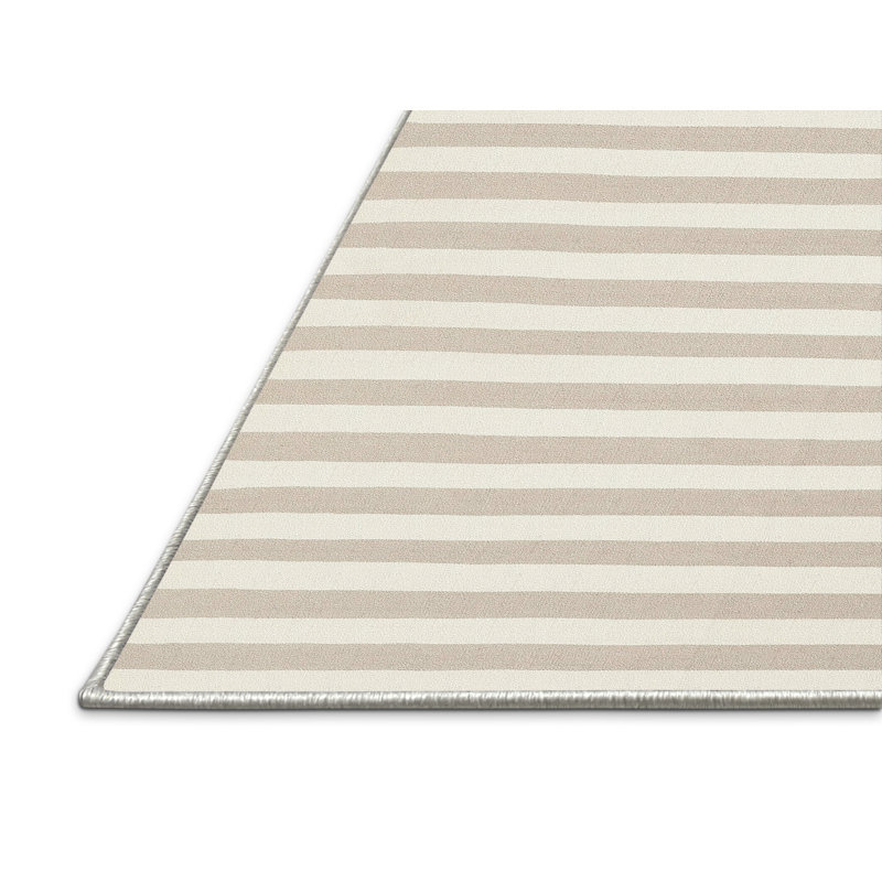 Tapis gris/brun zone contemporaine, Rectangle 5 pi x 7 pi